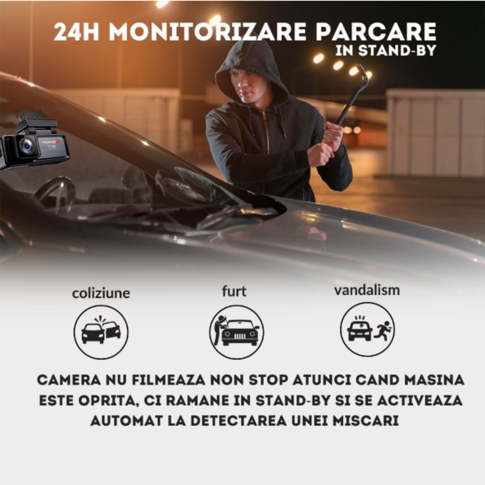 Camera Auto DVR MAXDRIVE® VISION-Ultra, FULL HD 4K, 2160P