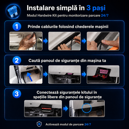 Modul Hardwire Kit - Conectare Parcare 24H (Pachet Vision 4K)