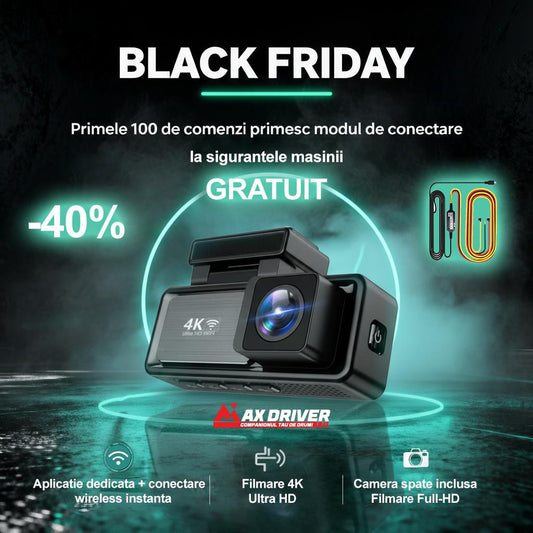 Camera Auto DVR MAXDRIVE® VISION-Ultra, FULL HD 4K, 2160P